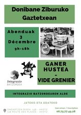 Lire la suite à propos de l’article Ganer hustea Donibane Ziburuko gaztetxean/ Vide grenier au Gaztetxe de Donibane Ziburu