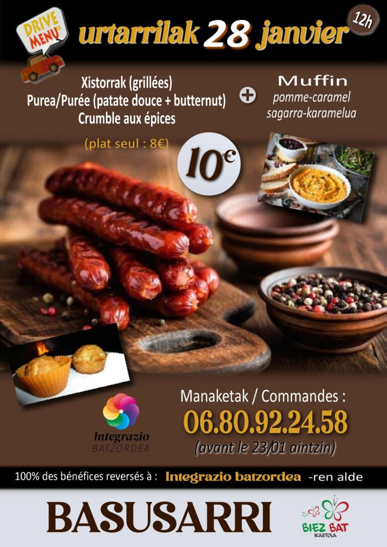 Read more about the article Drive menue Basusarriko BIEZ BAT ikastolan