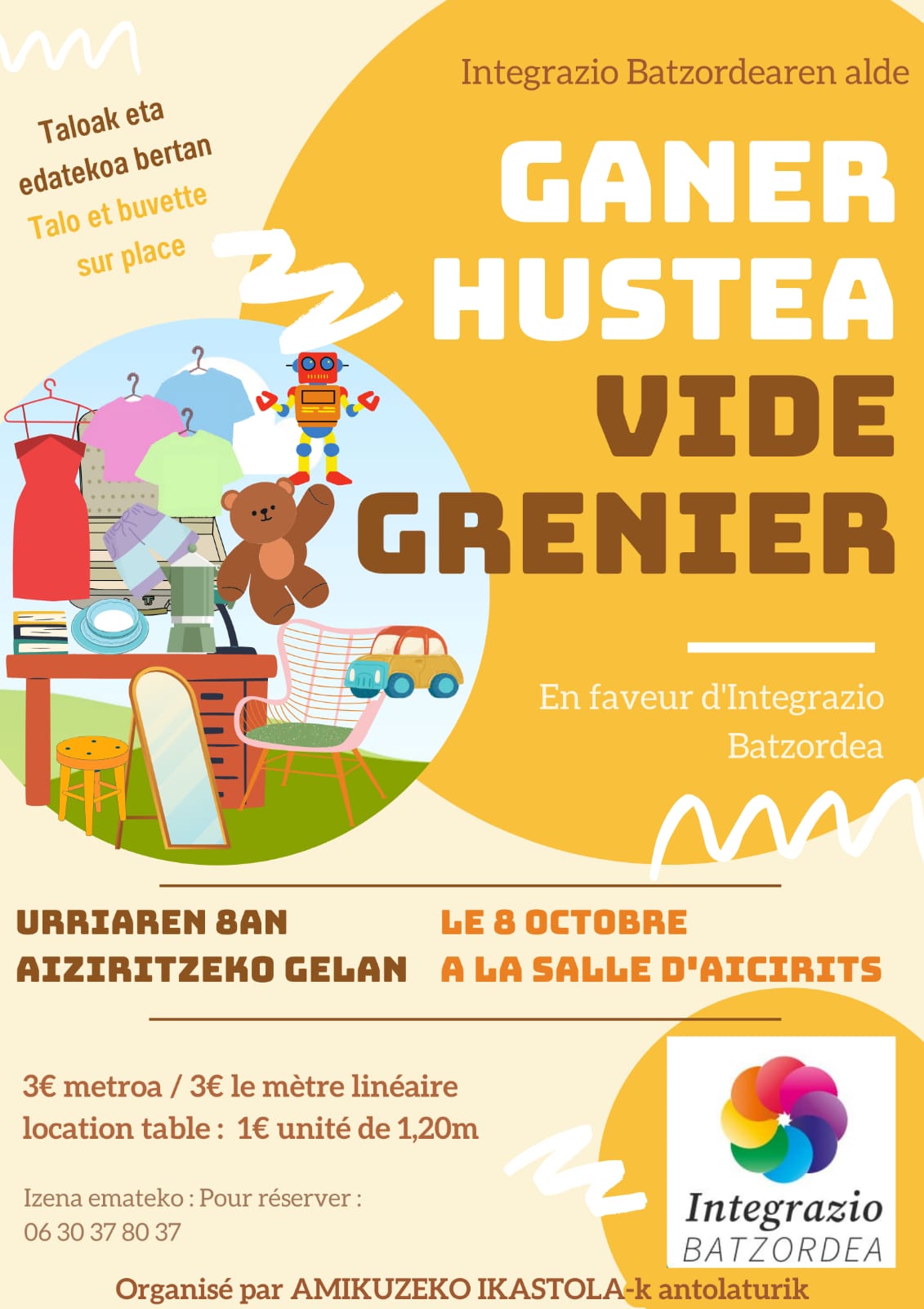 You are currently viewing Vide grenier Aicirits 8 octobre
