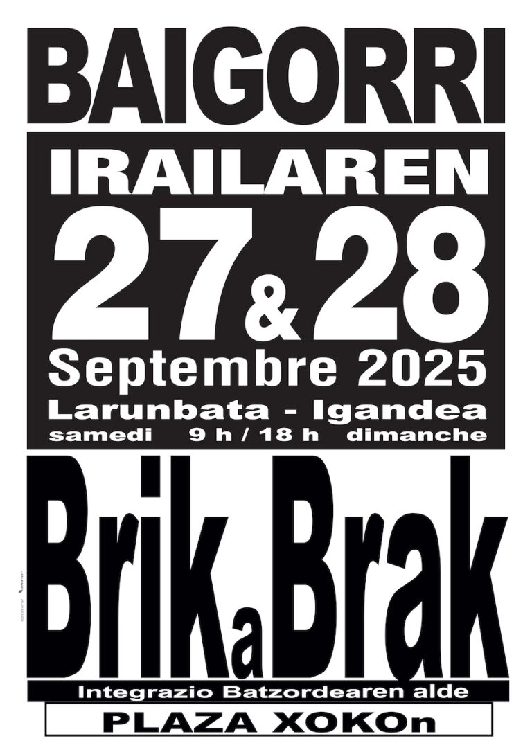 Lire la suite à propos de l’article BRIK a BRAK à Baigorri