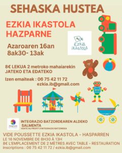 Read more about the article Sehaska Hustea Azaroaren 16an Hazparnen
