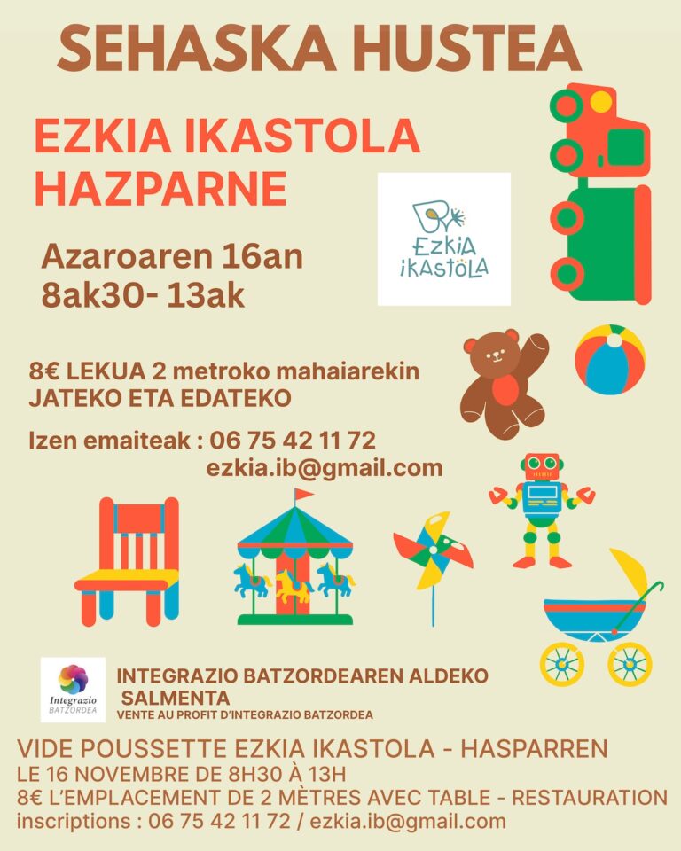 Lire la suite à propos de l’article Vide Poussette le 16 novembre Hasparren