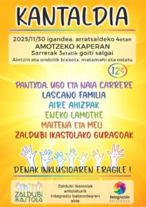 Lire la suite à propos de l’article Kantaldia le 30 novembre à Amotz