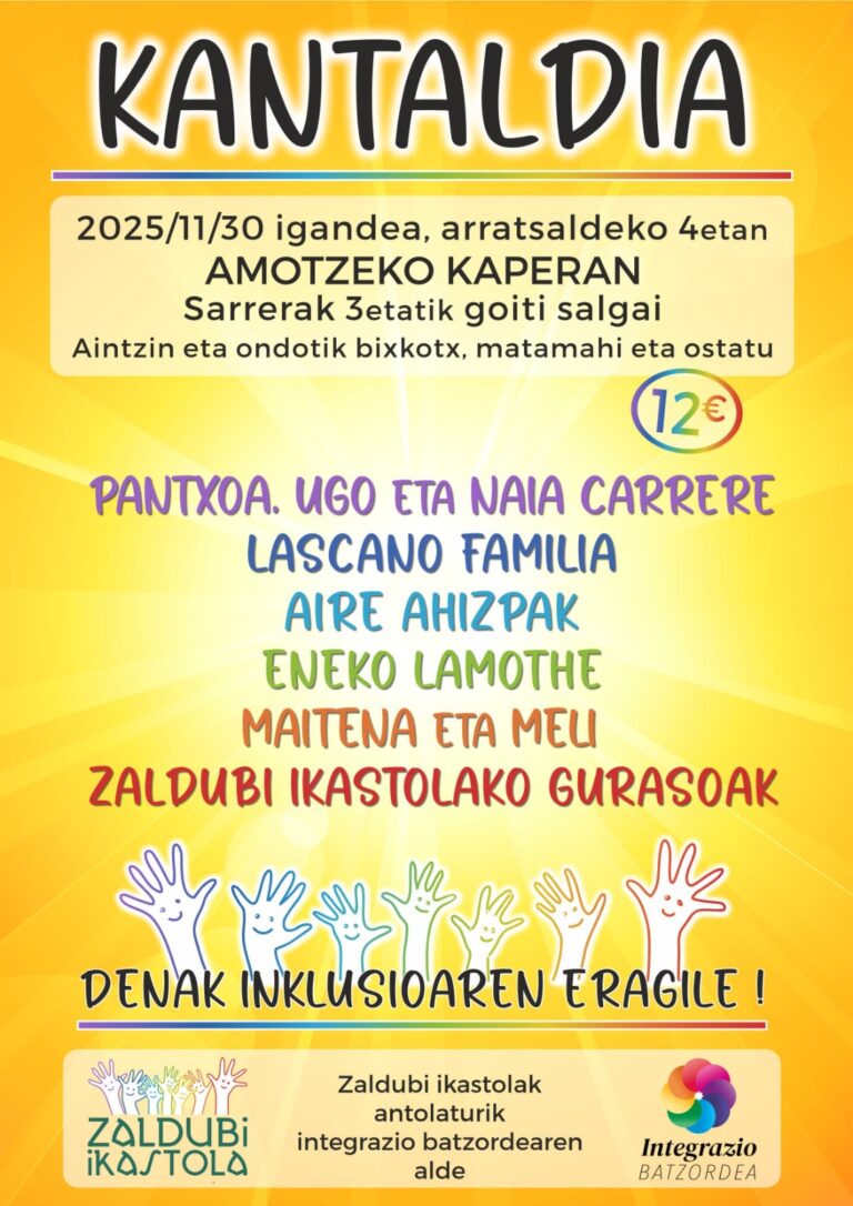 Lire la suite à propos de l’article Kantaldia le 30 novembre à Amotz