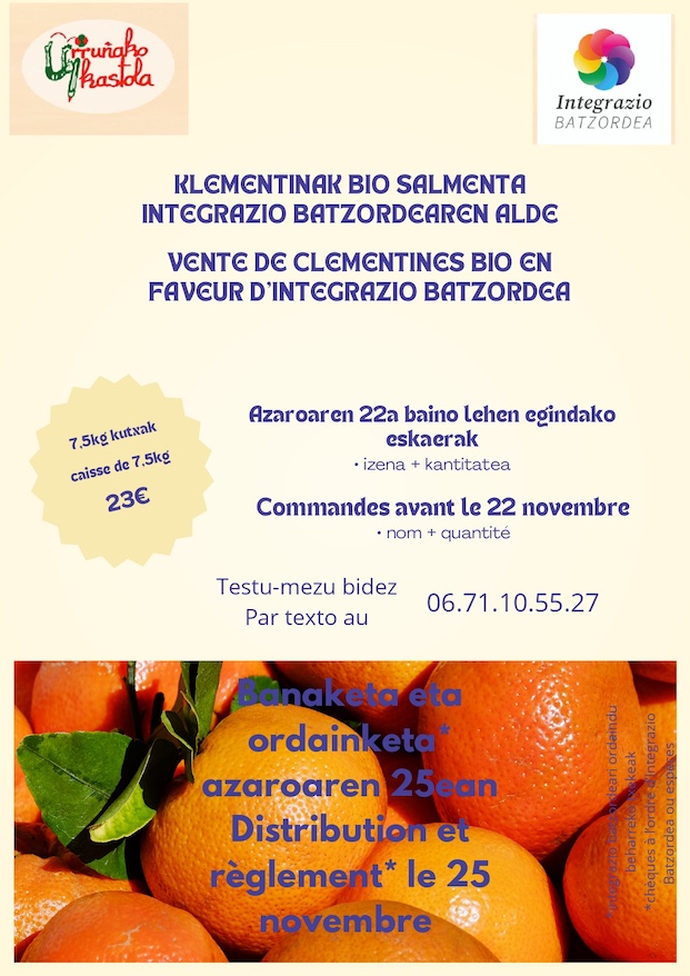 Klementina bio salmenta, 23€ – 7,5 kg
